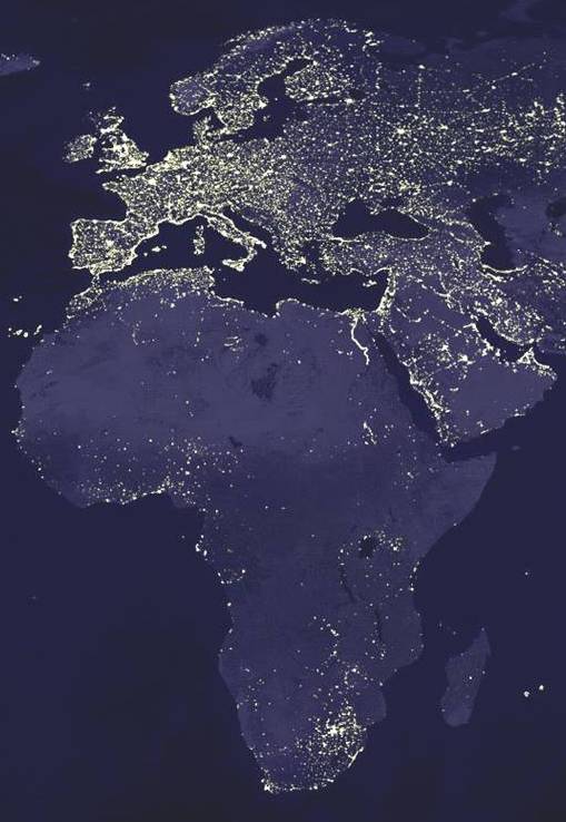 Africa at night